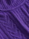 Свитер укороченный фиолетового цвета с узором | 6567149 | фото 7