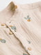 Рубашка муслиновая бежеворго цвета в принт | 6567477 | фото 2