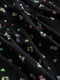 Платье А-силуэта черное с цветочным принтом | 6567505 | фото 3