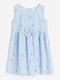 Сукня блакитна з принтом | 6567729 | фото 3