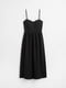 Платье А-силуэта черное | 6567818 | фото 6