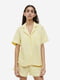 Пижама льняная светло-желтая | 6568003 | фото 4
