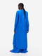 Платье-рубашка синее | 6568040 | фото 4