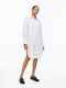 Платье-рубашка белое | 6568071 | фото 3
