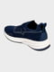 Молодежные кроссовки синие со вставками | 6568539