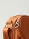 Модная сумка через плечо коричневая с логотипом | 6568677 | фото 3