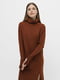 Вязаное платье-свитер терракотового цвета | 6568713 | фото 2
