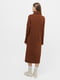 Вязаное платье-свитер терракотового цвета | 6568713 | фото 3