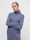 Вязаное платье-свитер свинцового цвета | 6568715 | фото 2