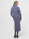 Вязаное платье-свитер свинцового цвета | 6568715 | фото 3
