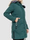 Подовжена стьобана куртка зеленого кольору | 6569043 | фото 4