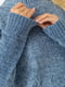 Джемпер кольору джинс з візерунком | 6569073 | фото 6