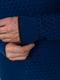 Вовняний джемпер синього кольору з візерунком | 6569092 | фото 5