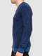 Вовняний джемпер кольору джинс з візерунком | 6569130 | фото 4