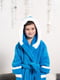 Халат для хлопчика блакитний з “вушками” | 6568768 | фото 2