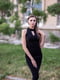 Облягаюча чорна сукня з вирізом на ліфі | 6568784 | фото 4