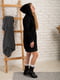 Чорна сукня-толстовка на флісі | 6568841 | фото 5