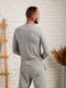Сіра трикотажна піжама: лонгслів та штани | 6568856 | фото 6