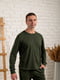 Трикотажна піжама кольору хакі: лонгслів та штани | 6568861 | фото 2