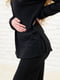 Чорний прогулянковий костюм з мустангу: гольф та штани-кльош | 6568910 | фото 5