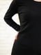 Базова чорна сукня в рубчик | 6568914 | фото 6