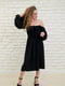 Сукня чорного кольору з об'ємними рукавами | 6568931 | фото 2