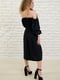 Сукня чорного кольору з об'ємними рукавами | 6568931 | фото 6