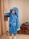 Теплий блакитний халат для хлопчика | 6568959 | фото 2