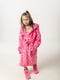 Махровий рожевий халат в горошок для дівчинки | 6568981 | фото 3