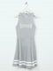 Сукня А-силуету сіра з принтом | 6569179