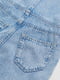 Голубой джинсовый комбинезон-шорты | 6569298 | фото 3