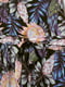 Комбинезон-шорты черный в цветочный принт | 6569415 | фото 2