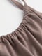 Платье А-силуэта коричневое | 6569445 | фото 2