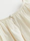Сукня а-силуету молочного кольору з мереживом | 6569499 | фото 4
