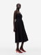 Платье А-силуэта черное | 6569550 | фото 3