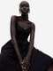 Платье А-силуэта черное | 6569550 | фото 4
