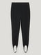 Зауженные черные брюки со штрипками | 6569617 | фото 4