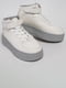 Зимові високі кросівки білого кольору | 6570423 | фото 4