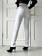 Белые брюки с разрезами и высокой посадкой | 6570143 | фото 2