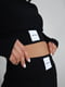 Черный легкий трикотажный костюм в рубчик с топом и брюками палаццо | 6570200 | фото 8