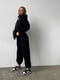 Чорний спортивний костюм з джогерами та вкороченою кофтою на блискавці | 6570202 | фото 6