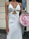 Белое платье “Венеция” из натуральной ткани с открытой спиной | 6570244 | фото 4