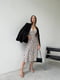 Вільна сіра сукня А-силуету з легкої тканини | 6570286 | фото 6
