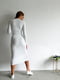 Трикотажное белое платье-футляр длины миди | 6570327 | фото 3