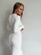 Трикотажна біла сукня-футляр довжини міді | 6570327 | фото 4