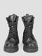 Ботинки черные кожаные со шнуровкой | 6570592 | фото 6