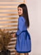 Вишита сукня Мальвочка синя з вишивкою хрестиком | 6569743 | фото 4