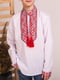 Вишиванка Богданчик біла з червоною вишивкою | 6569751 | фото 3