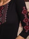Вишиванка-лонгслів чорний з червоною вишивкою | 6569839 | фото 8