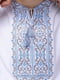 Вишиванка Данило біла з блакитною вишивкою | 6569908 | фото 6